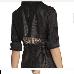 BCGB perforated faux leather jacket.